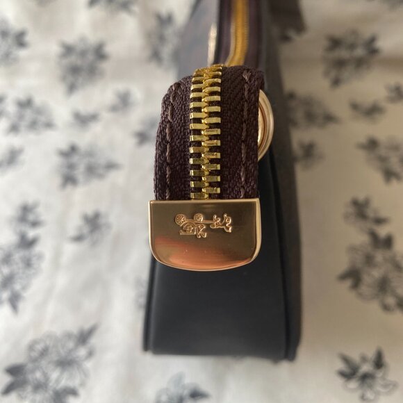 Coach Black Crossbody Bag With Classic Pattern - Picture 4 of 6